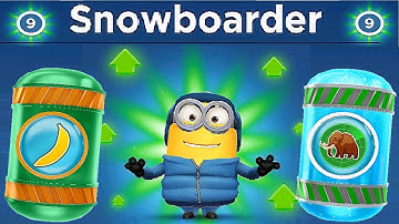 Despicable Me Minion Rush Snowboarder Level Up Costume gameplay walkthrough ios / android