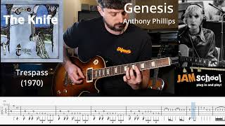 Genesis The Knife Anthony Phillips Guitar Solo with TAB