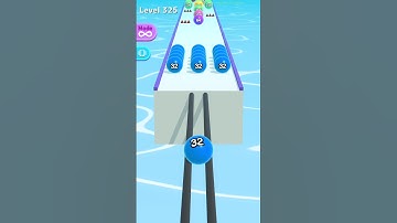 Ball run 3D gameplay Lv 325 #viral #ballrun2048 #shorts