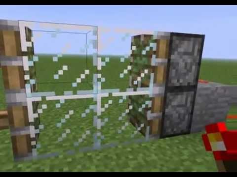 Minecraft jak postavit pistonové dveře  Doovi