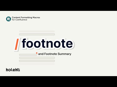 Footnote & Footnote