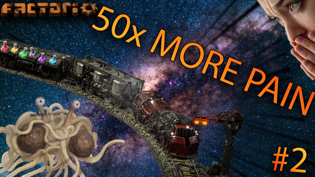 TRAINS GO BRRRR - Factorio 50x Science Challenge #2 - YouTube