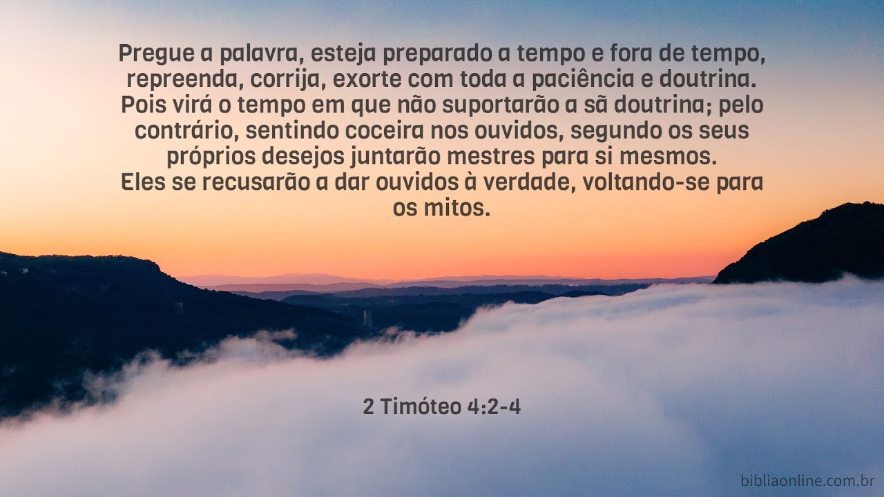 Pregue Em Tempo E Fora De Tempo - RETOEDU