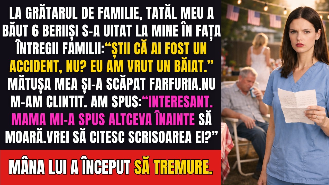 Tatal meu a baut 6 beri la gratar si a spus ca sunt „un accident” — apoi am citit scrisoarea mamei