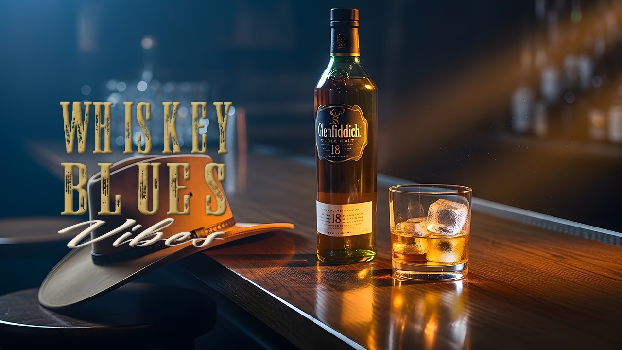 Warm Smooth Whiskey Blues – Amber Lit Bar – Perfect for Writing or Journaling