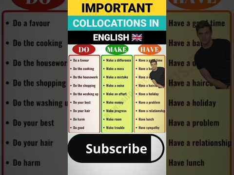 COLLOCATIONS In English