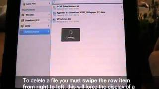 How to delete SharePoint documents in the iPad with SharePlus