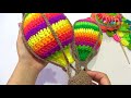 GLOBOS AEROSTATICOS TEJIDOS A CROCHET PARA DECORAR