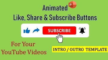 Like , Share, Subscribe button Animation | Intro/Outro Template For  Your Videos | Tutorial #23