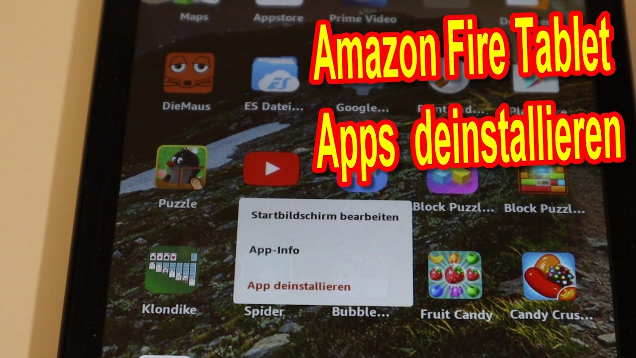 Amazon Fire Tablet Display Reparieren Kosten Amazon Fire Tablet Apps deinstallieren - App beim Amazon Fire Tablet