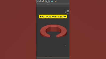 How to make Ramp in 3ds max? #ramp #3dsmax #howto #3dartist  #design #trick #tutorial #architecture