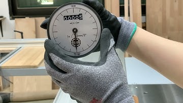 How to install a Dial Indicator for Felder Sliding Panel Saw