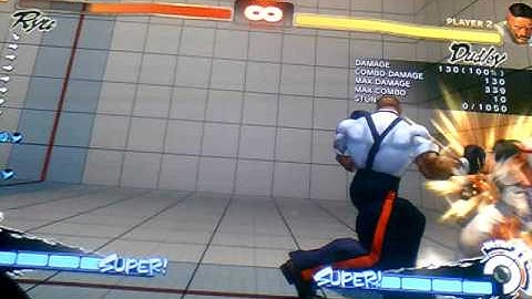 ssf4 ae dudley backthrow into meaty overhead setup