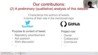 Need for tweet. How open-source developers use Twitter to talk about their GitHub work