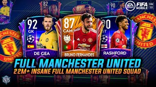 22 MILLION COINS FULL MANCHESTER UNITED SQUAD BUILDER | 3X MASTERS | FIFA MOBILE 21 | TEAM UPGRADE |