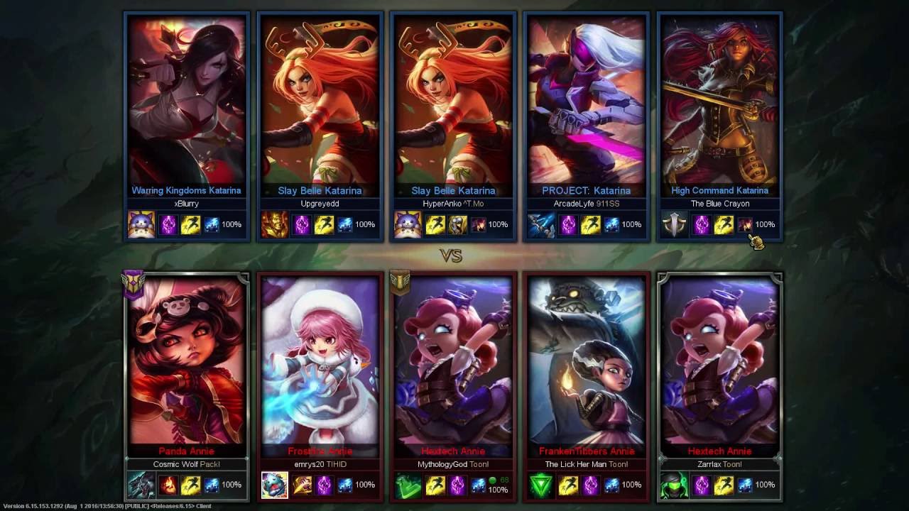 Annie vs. Katarina in One for All.....Who will win???