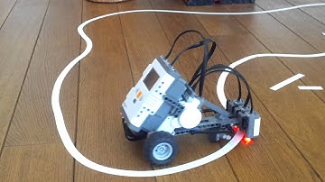 Lego NXT two sensor line follower robot