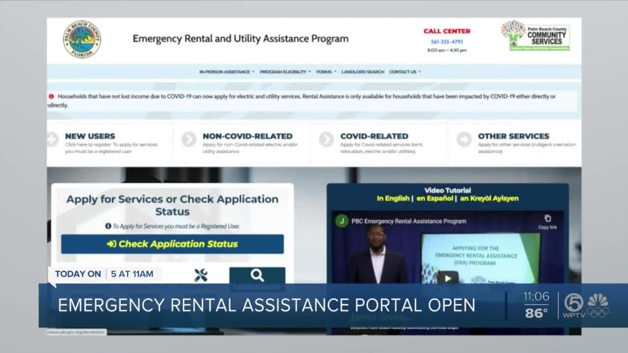 Palm Beach County residents in need can apply for emergency rental