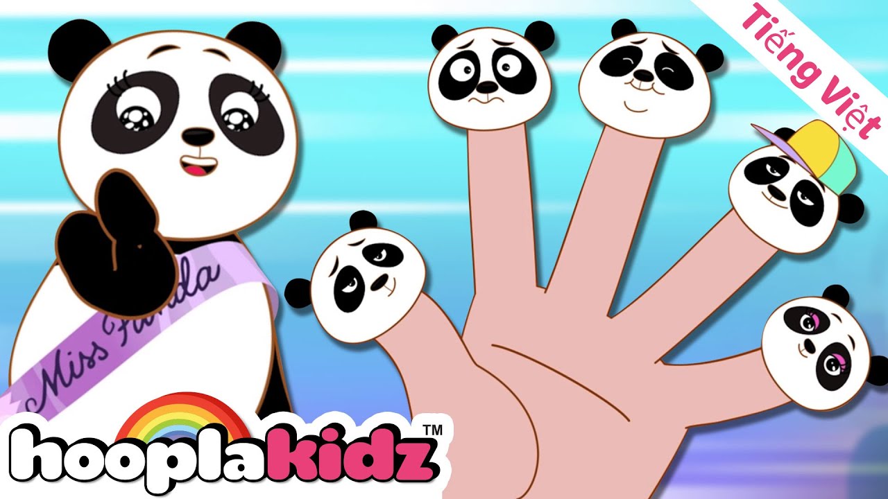 ⁣HooplaKidz Tiếng Việt | Gia đình Panda Finger | Bài Hát Thiếu Nhi | HooplaKidz Vietnamese