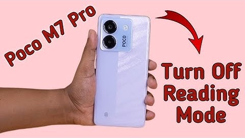 How to off Reading mode in Poco M7 pro, poco m7 pro mein Reading mode kaise bandh kare, display sett