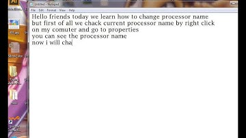 How to Change Processor Name permanently