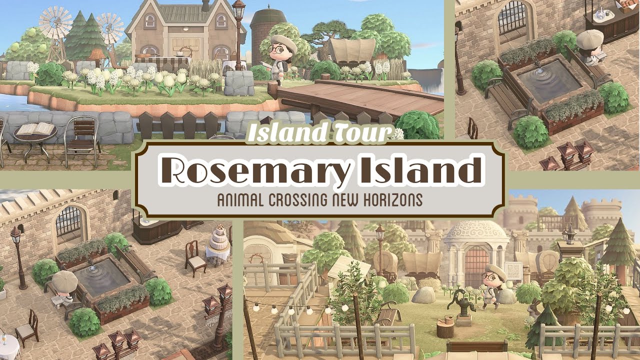 【あつ森/夢訪問】街と自然が程よく 丁寧な島作りがされた”ローズマリー島”～島紹介｜Island Tour ￤AnimalCrossing