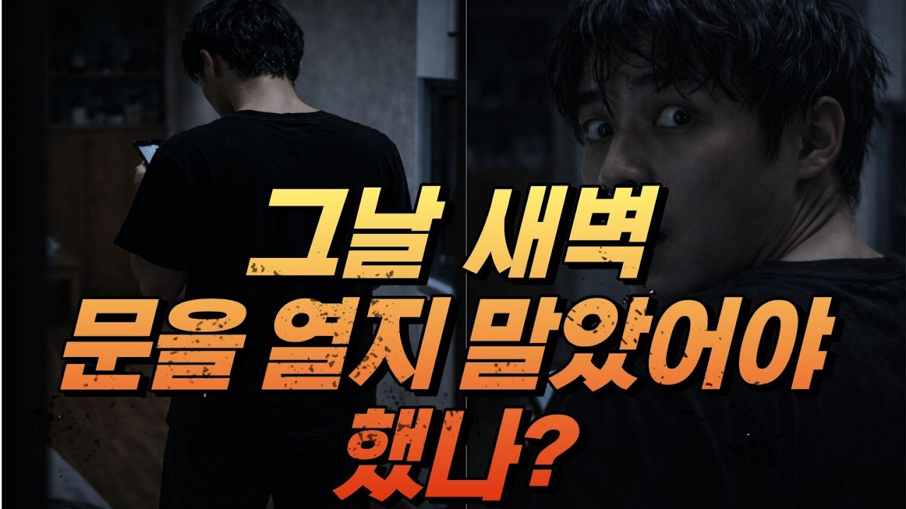 그날 새벽, 문을 열지 말았어야 했나?