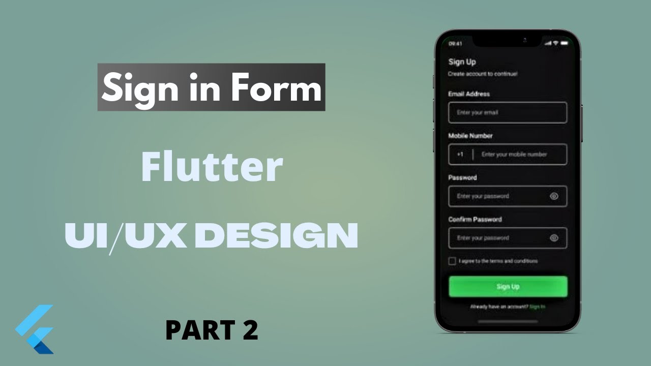 Login Screen In Flutter | Part 2 | UI UX - YouTube