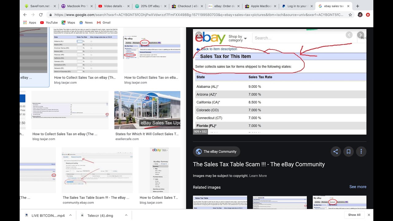 EBAY Charging 100 Extra Sales Tax YouTube