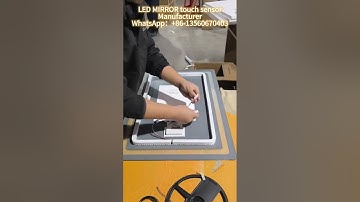 Rectangle bathroom Mirror touch sensor light | backlight|LED mirror #mirrorwork #mirror #mirrordecor