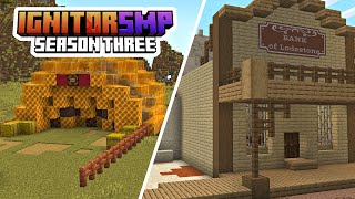 Getting Trapped and Building A Western Bank in Minecraft 1.20 | Ignitor SMP Ep.4