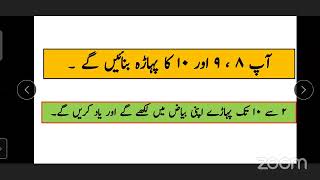 Bmc Edu Urdu Std 2nd, Sub:Maths, Topic: آؤ پہاڑے بنائیں