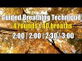 Guided breathing technique with sadhguru chanting 4 rounds  40 breaths new voice