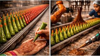 🤯 Inside the Mehndi Factory Before Eid – Millions of Cones Made Overnight! 🌙🌿 Details