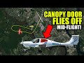 Canopy door flies off midflight real atc audio