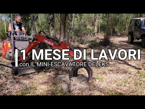 1 MESE di lavori con L&rsquo; ESCAVATORE DELEKS