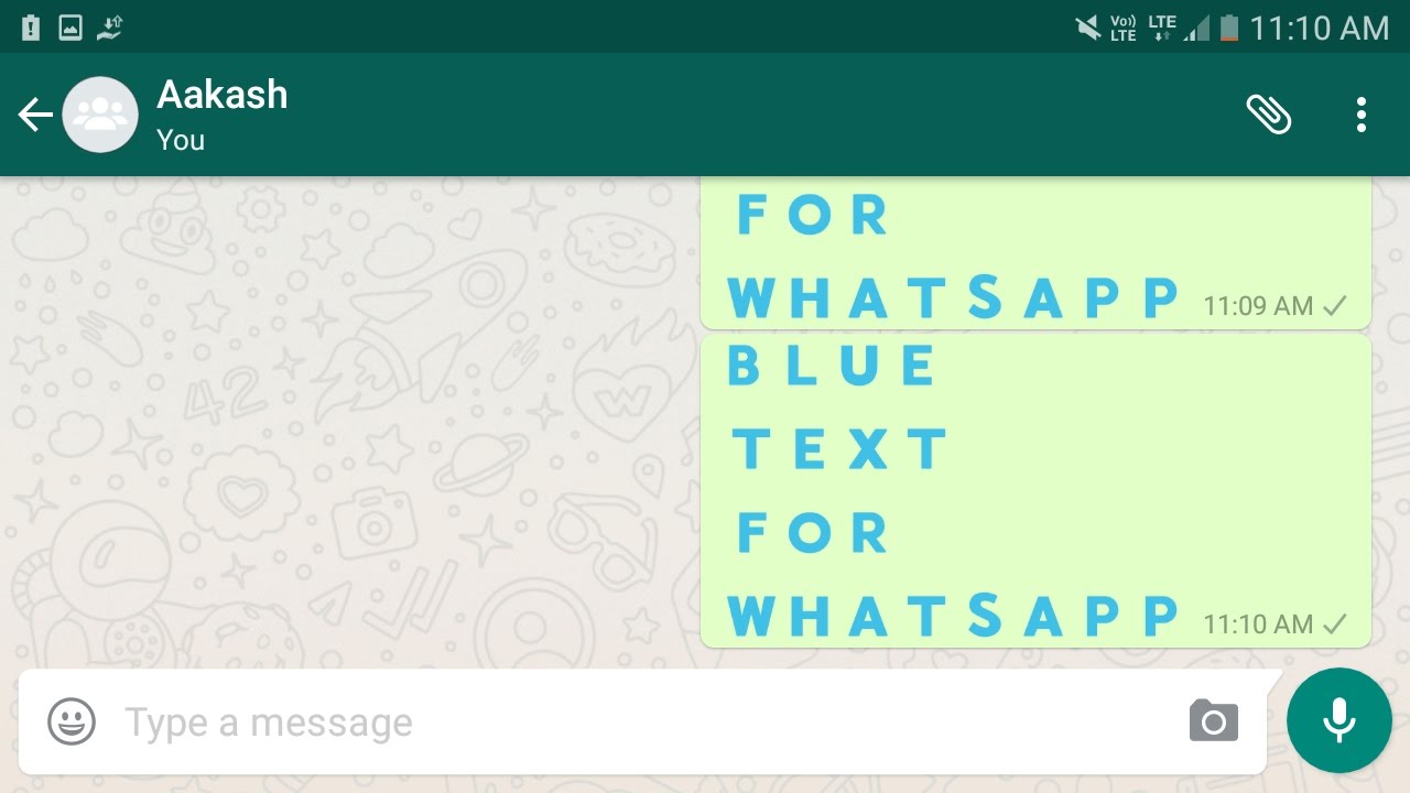 WhatsApp Blue Text - Big Blue Text For WhatsApp (Apk File) - YouTube.