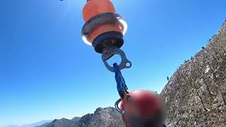 Helicopter hoist rescue of a dehydrated Pacific Crest Trail hiker. Stay hydrated!
