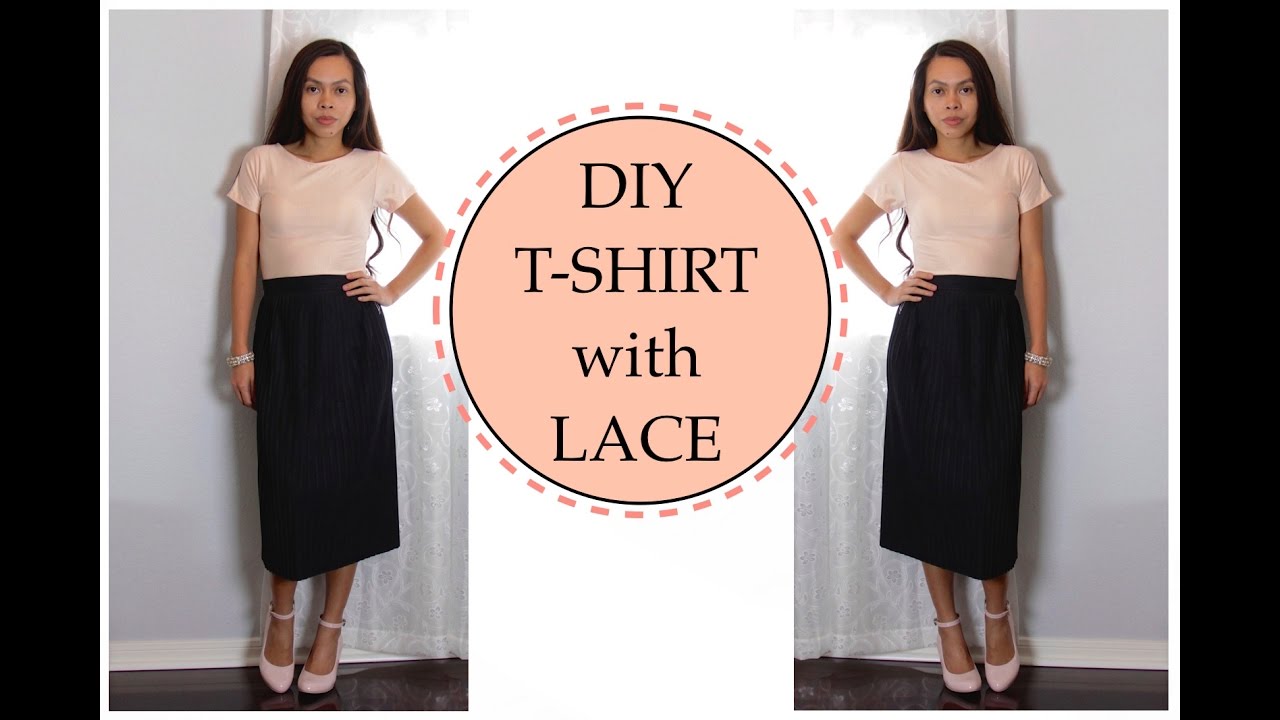 EASY HOW TO DIY T-SHIRT, Sewing Project for Beginners - YouTube