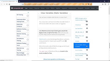Can we have multiple static blocks in a Java Class? | javapedia.net