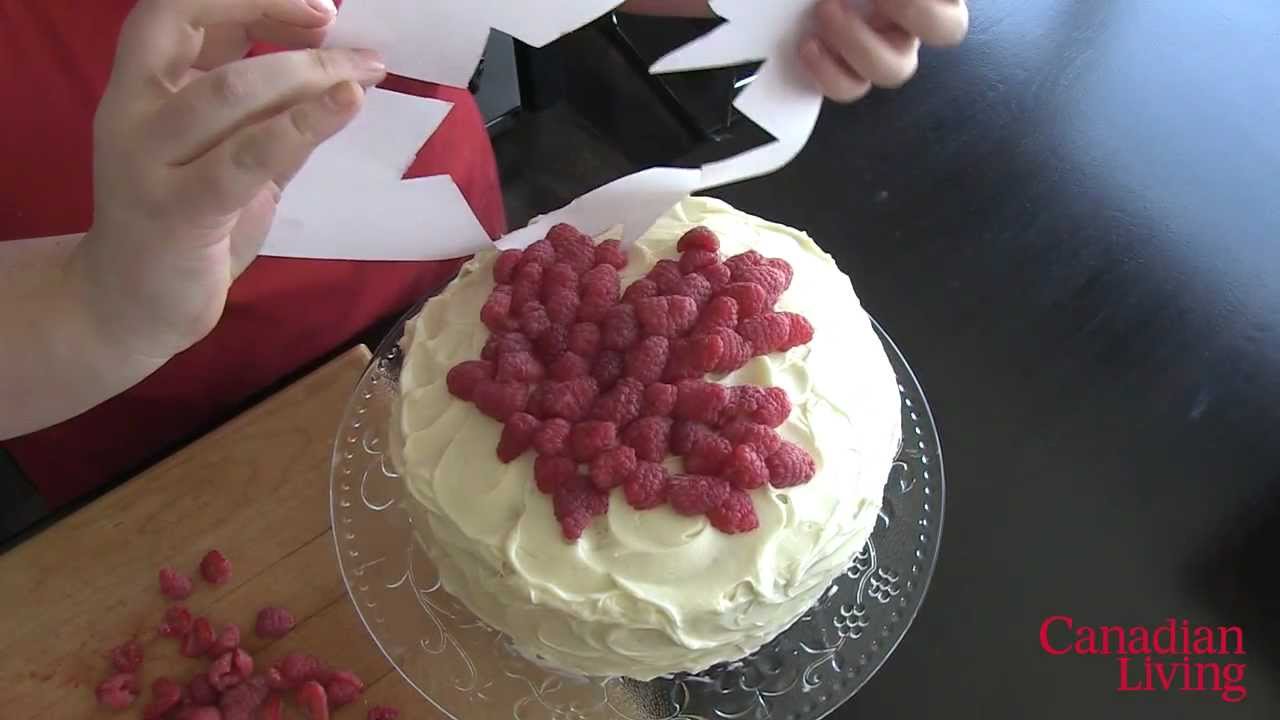 How to Decorate Canada's Best Raspberry Layer Cake - YouTube