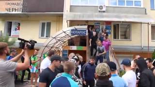 Нападения на Дурнева в Чернигове боевых гей-пидарастов под предводительством Ляшко.