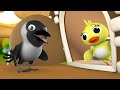 Lazy Crow and Lovely Parrot 3D Animated Hindi Kids Moral Stories आलसी कौवा और प्यारी चिड़िया कहानी