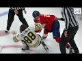 Matthew tkachuk  david pastrnak drop the gloves  2024 stanley cup playoffs