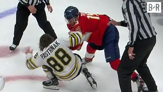 Matthew Tkachuk & David Pastrnak Drop the Gloves | 2024 Stanley Cup Playoffs screenshot 3