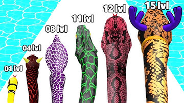 Snake Clash: Merge & Rule - Snake Run Race | Level Up Snake 🐍 Gameplay Walkthrough Android iOS