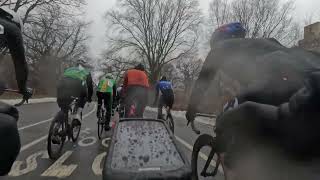 NYC IceBreaker Prospect Park Crit Race. Cat 3/4 First Race of the season. Last Lap