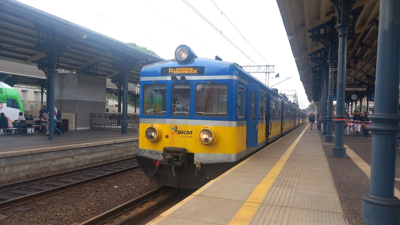 Jízda vlakem EN57 ze stanice Sopot do stanice Gdańsk Główny 2.8.2025 (PL)