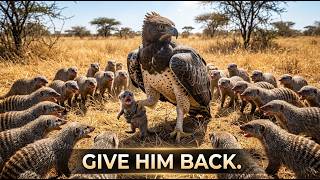 This Eagle Picked The Wrong Family: 20 Mongooses vs Africa's Deadliest Bird