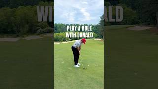 Play This Par 4 With Donald! #golf #donaldtrump #golfswing